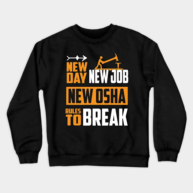 New OSHA Rules to break Crewneck Sweatshirt by Fadum Shirts